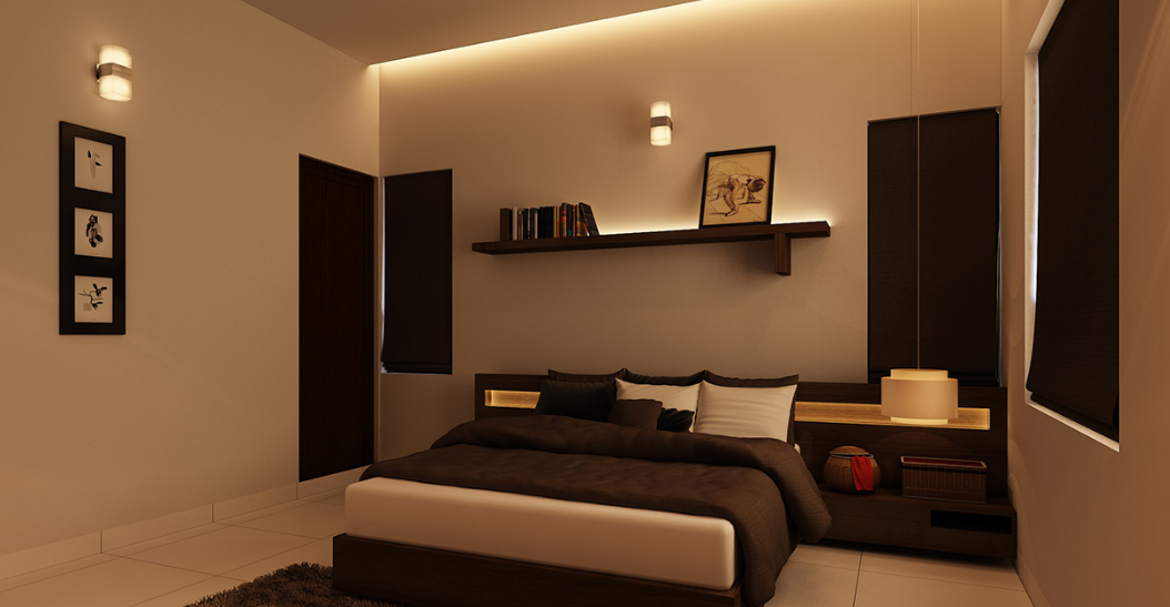 simple bedroom designs Kerala style